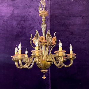 Very Rare and Special Antique Murano Chandelier - SOLD