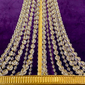 Empire Era Gilt Metal and Crystal Chandelier, 20th Century - SOLD