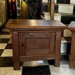 Pair of Oak Bedside Cabinets, Early 20th Century - SOLD