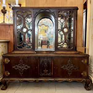 French Display Cabinet with Mirrored Interior, c. 1900–1920