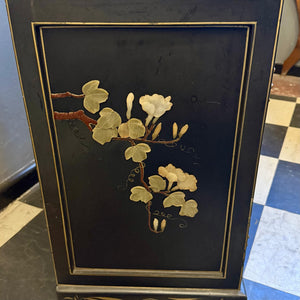 Chinese Lacquer Cabinet with Hardstone Detail, Mid-20th Century - SOLD