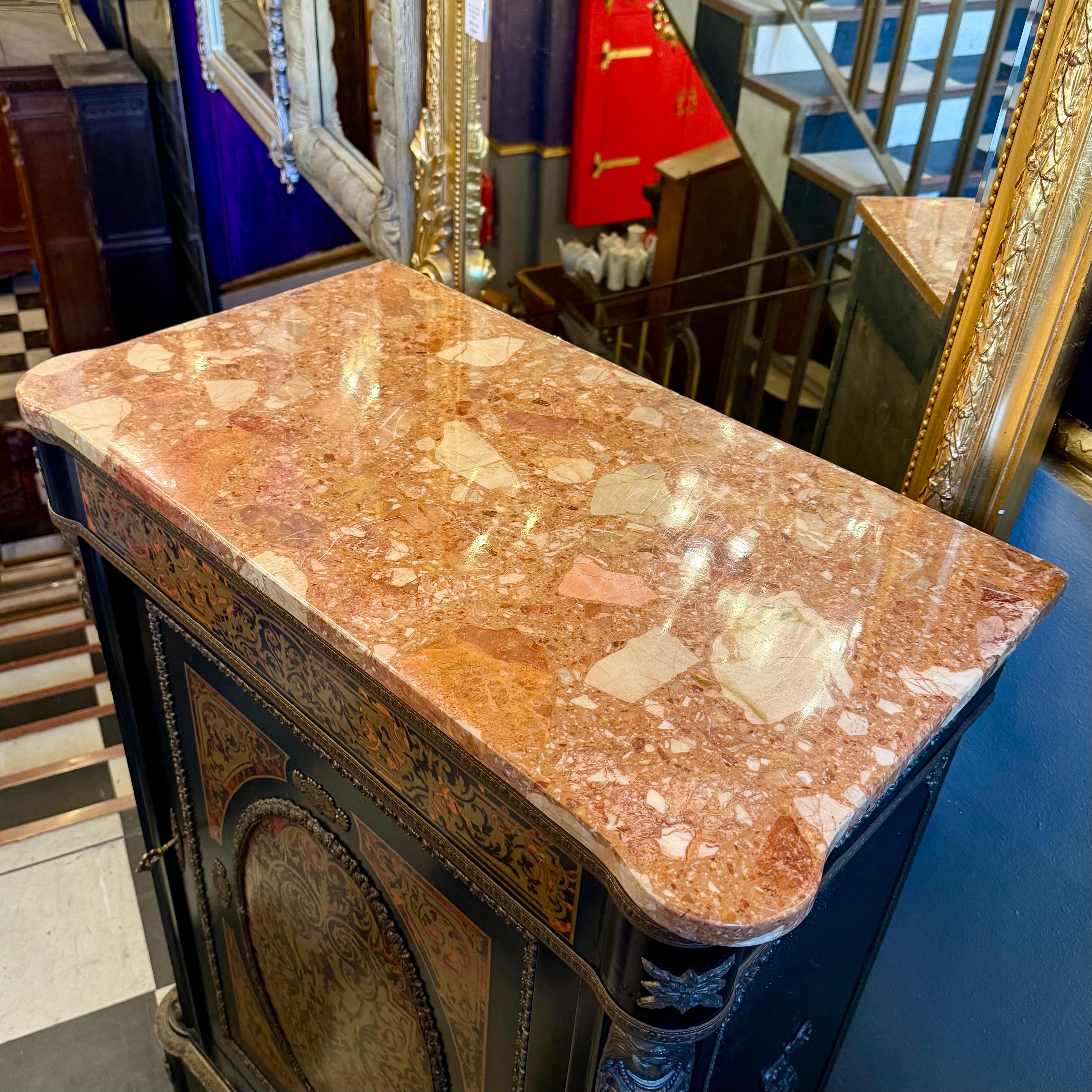 Vintage Boulle-Style Cabinet, 20th Century