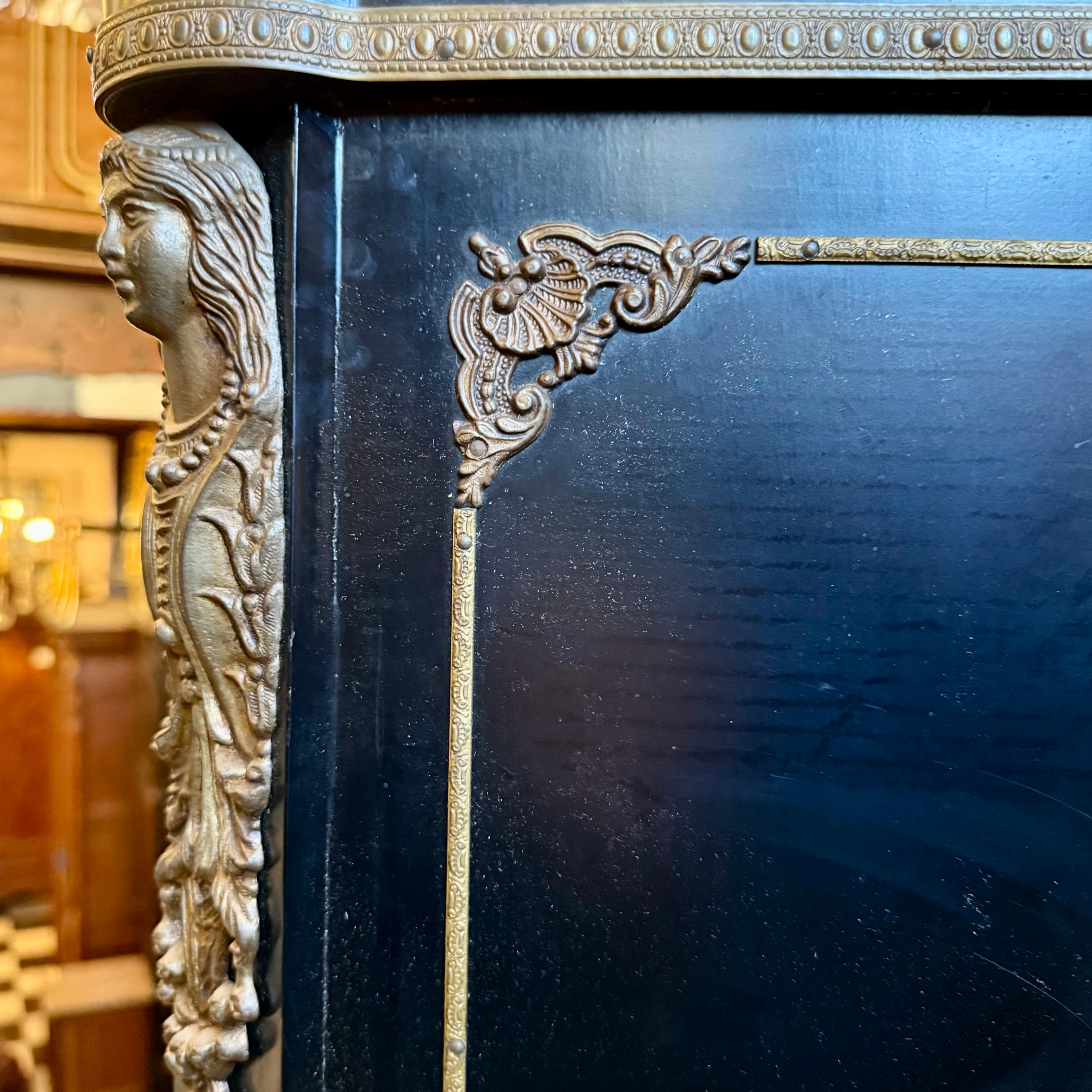 Vintage Boulle-Style Cabinet, 20th Century