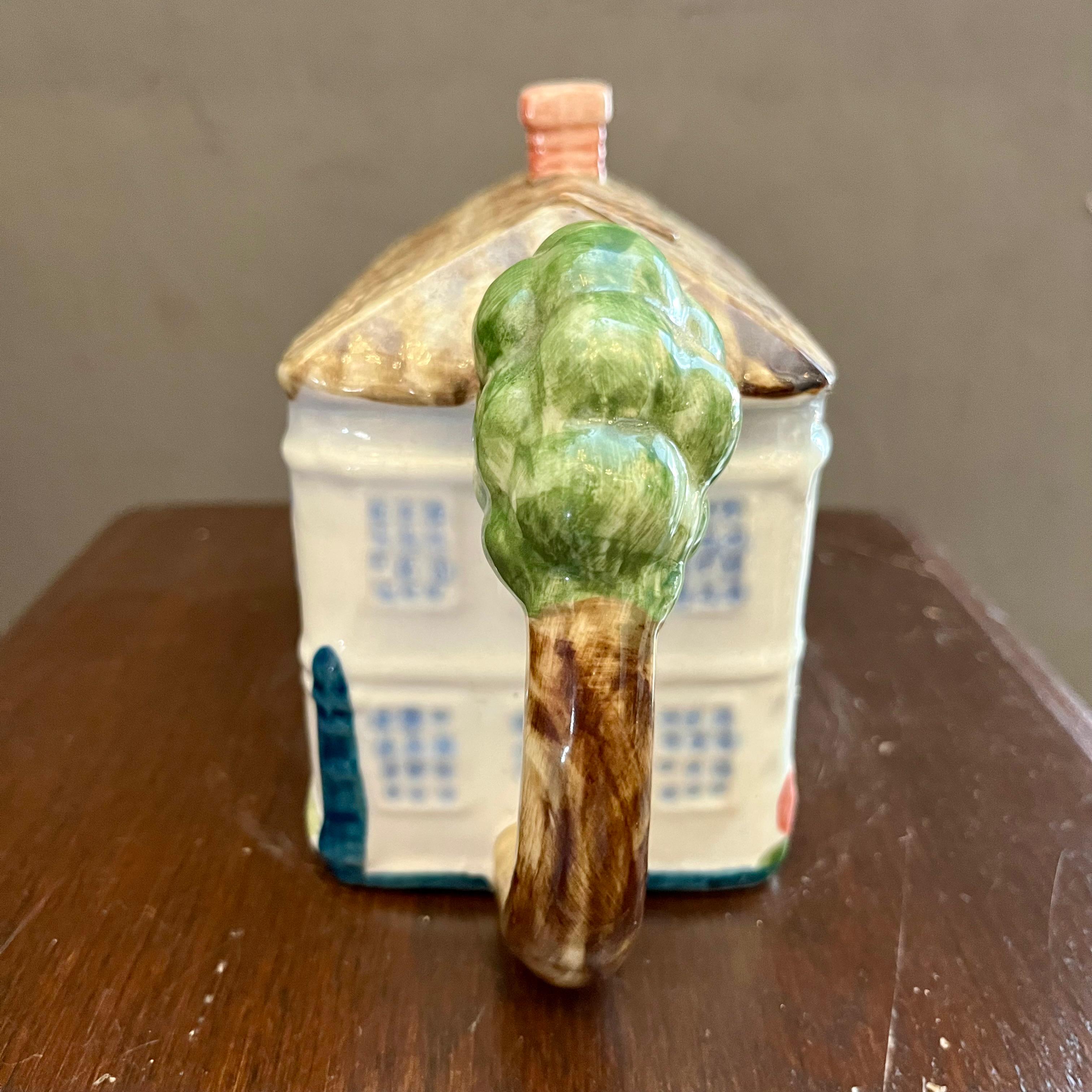 Adorable Vintage Teapot in the Form of a Cottage