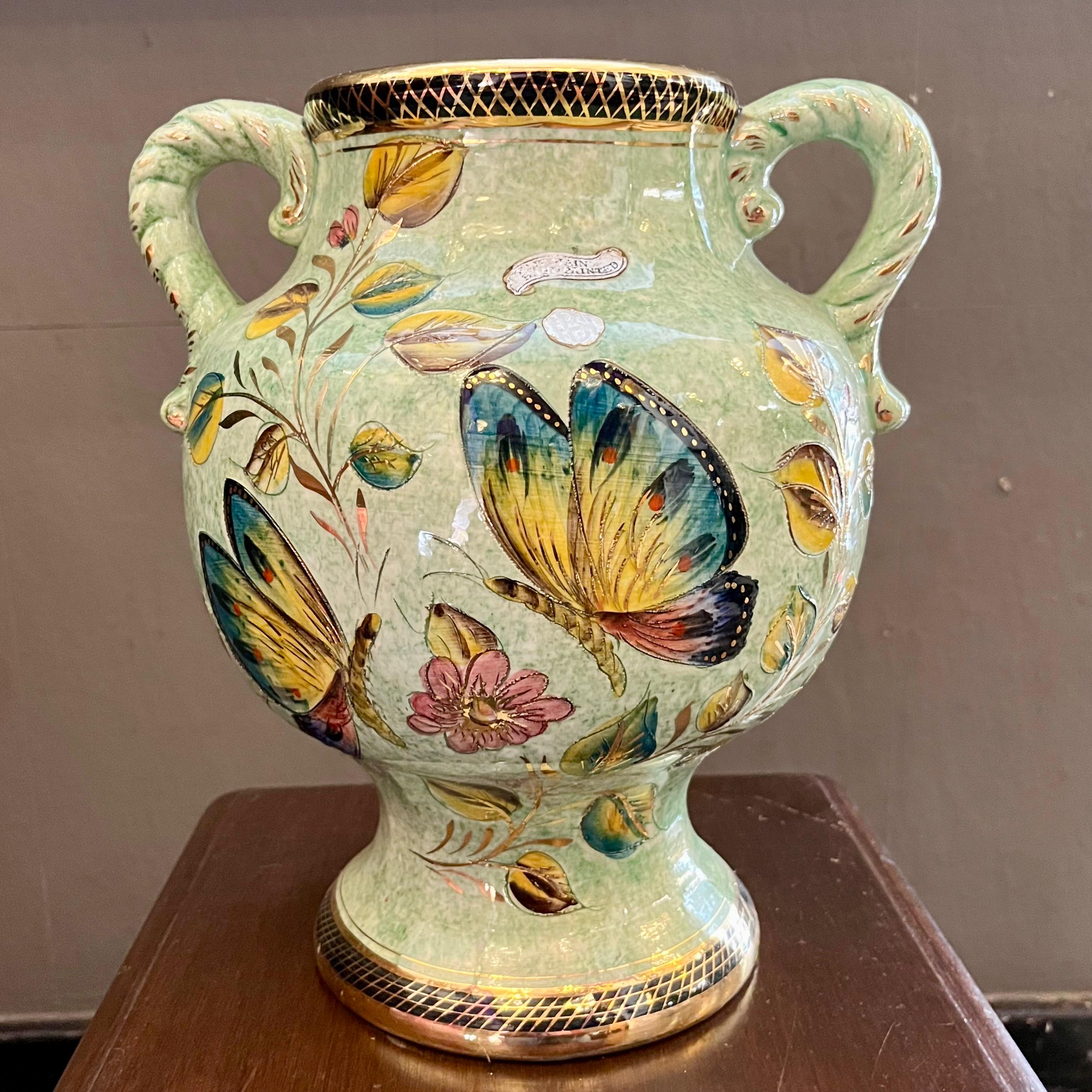 Pretty Vintage Butterfly Vase