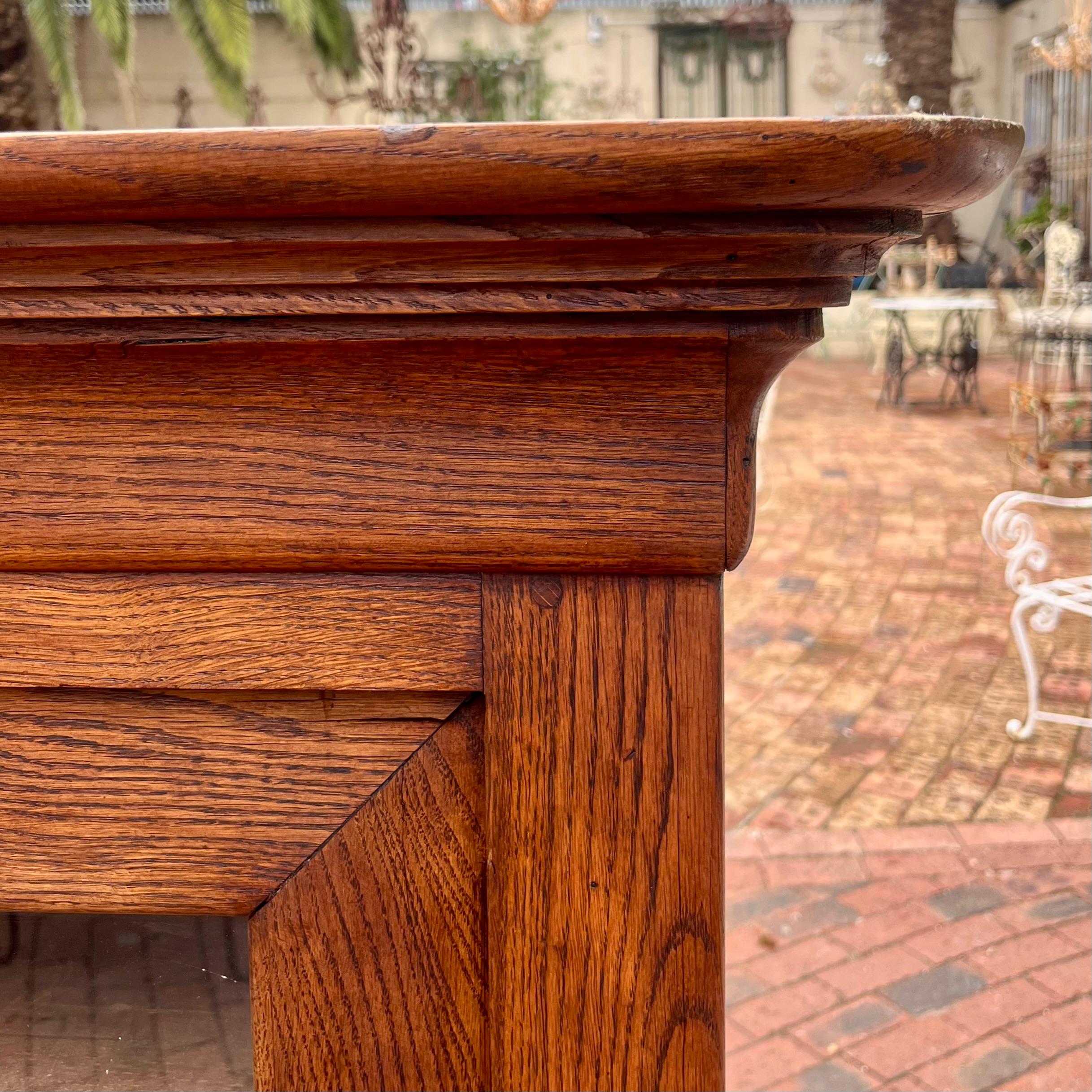 Antique French Oak Display Cabinet, Early 20th Century