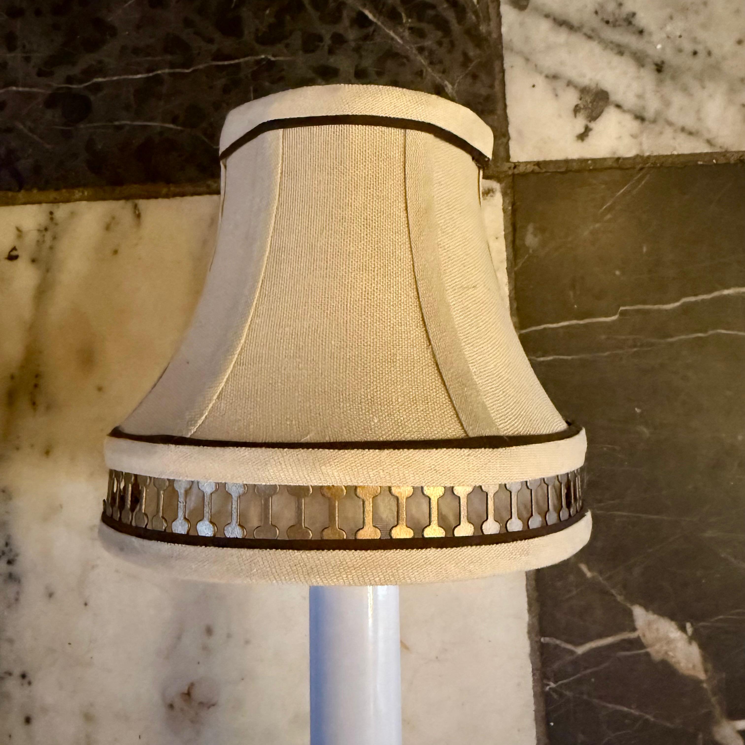 Antique Pair of Polished Brass Figural Wall Sconces - SOLD