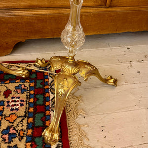Near Pair of Italian Maria Theresa Candelabra Lamps