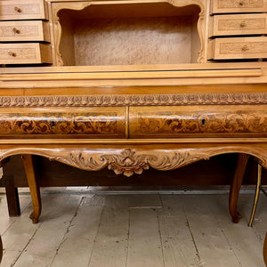Italian Inlaid Walnut Secretaire, c. 1950s