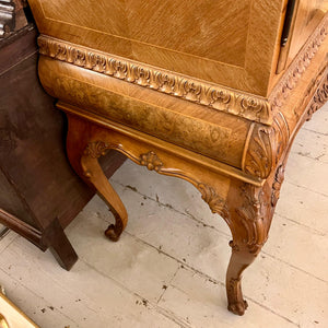 Italian Inlaid Walnut Secretaire, c. 1950s