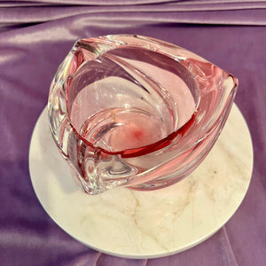 Beautiful Rose Pink Murano Glass Ashtray