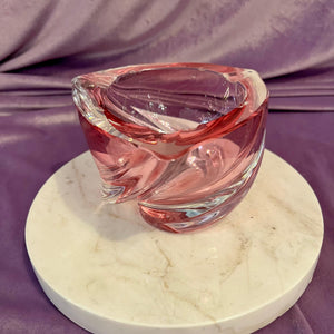 Beautiful Rose Pink Murano Glass Ashtray