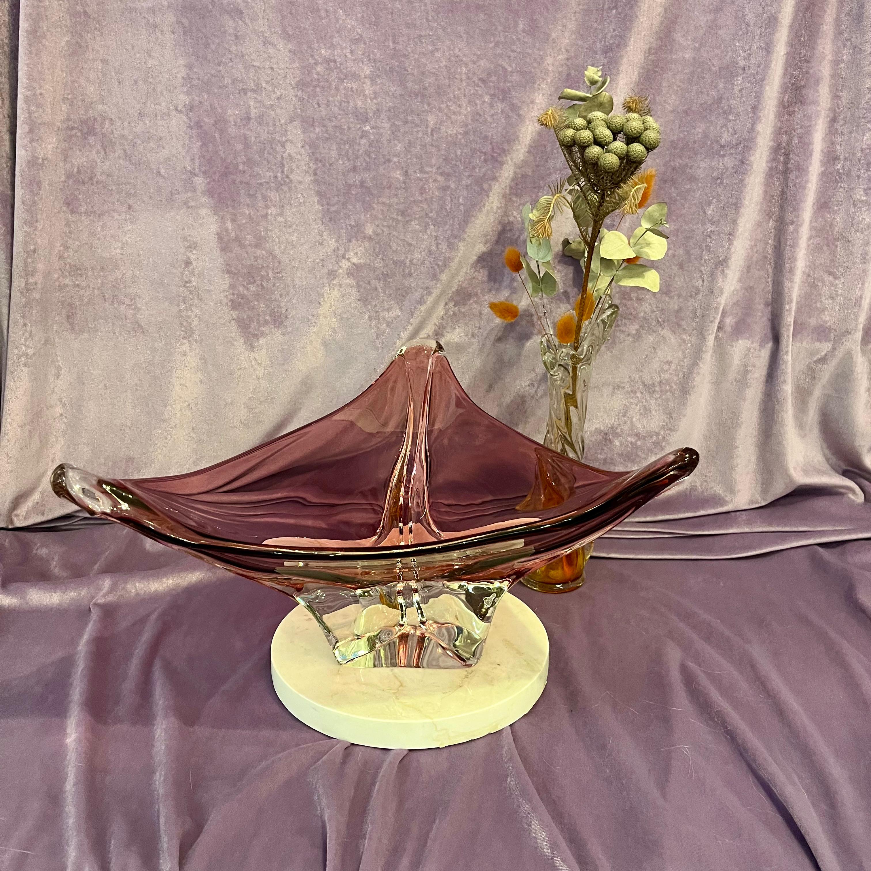 Pretty Purple Murano Bowl