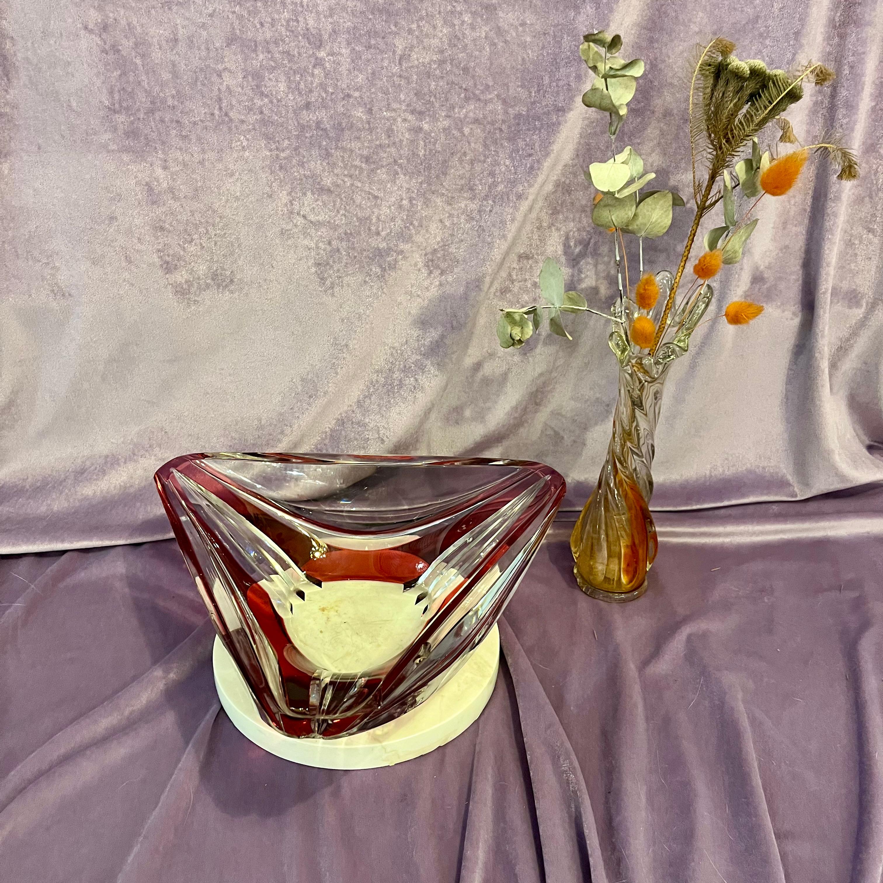 Cherry Red Murano Dish