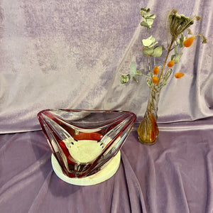 Cherry Red Murano Dish