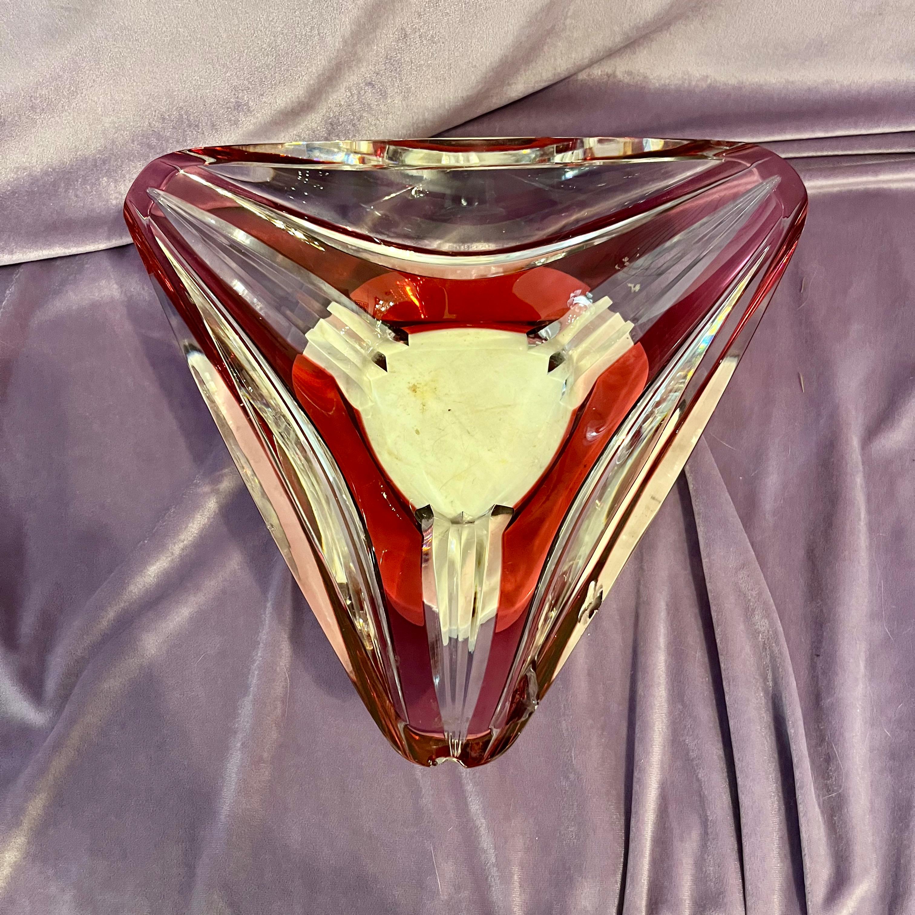 Cherry Red Murano Dish