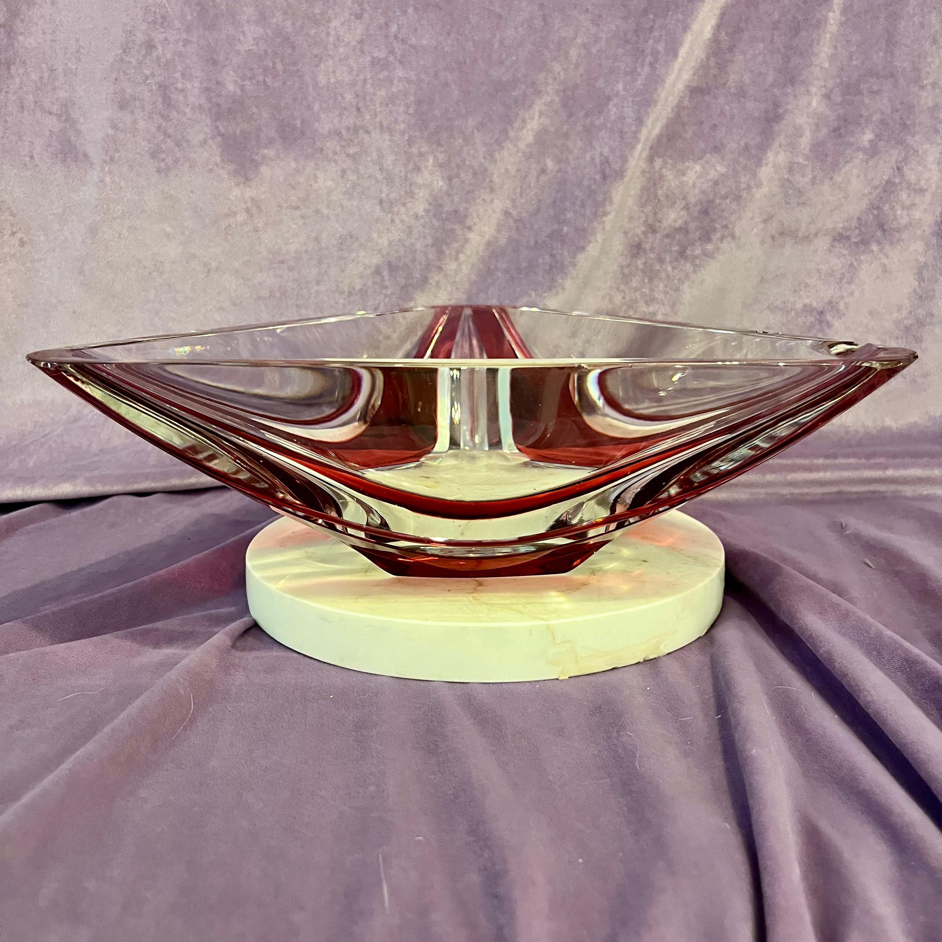 Cherry Red Murano Dish