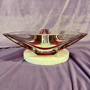 Cherry Red Murano Dish