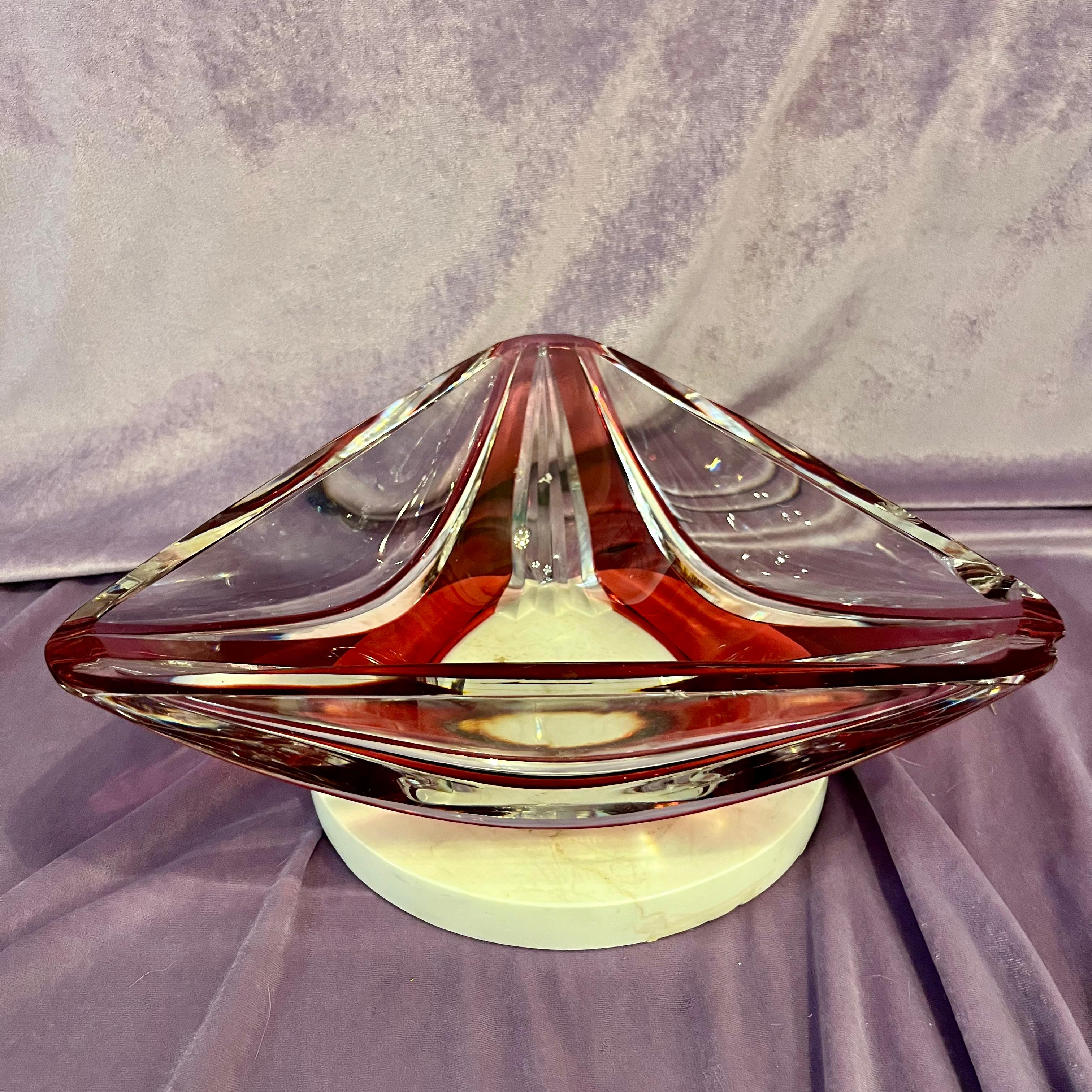 Cherry Red Murano Dish