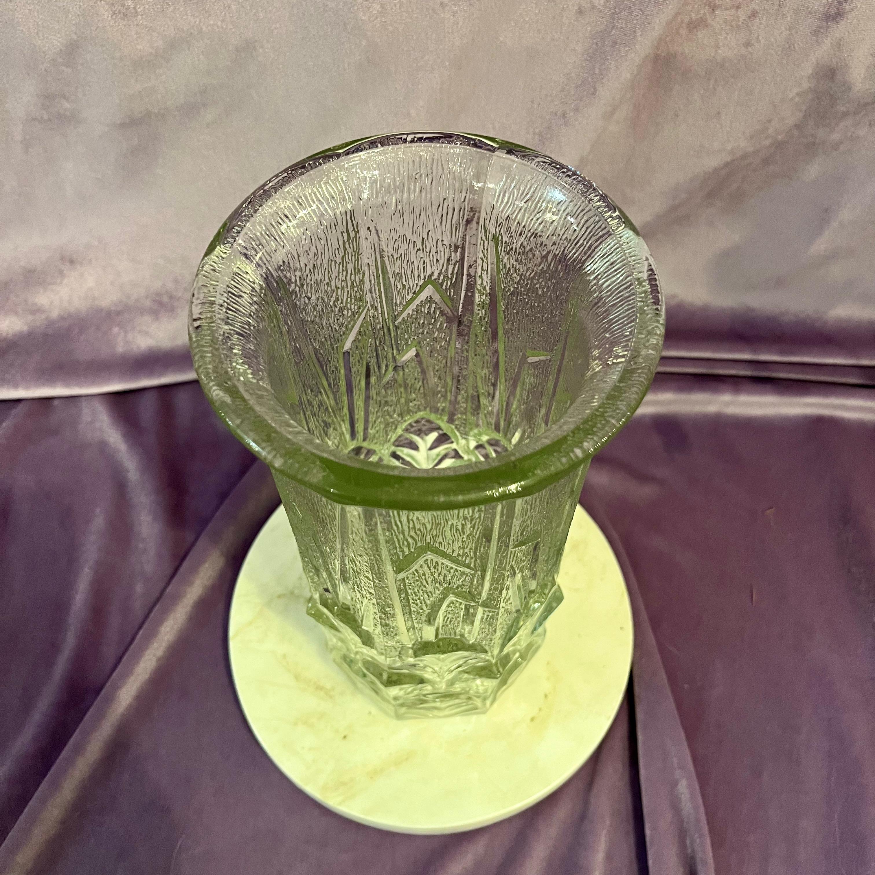 Fabulous Art Deco Crystal Vase