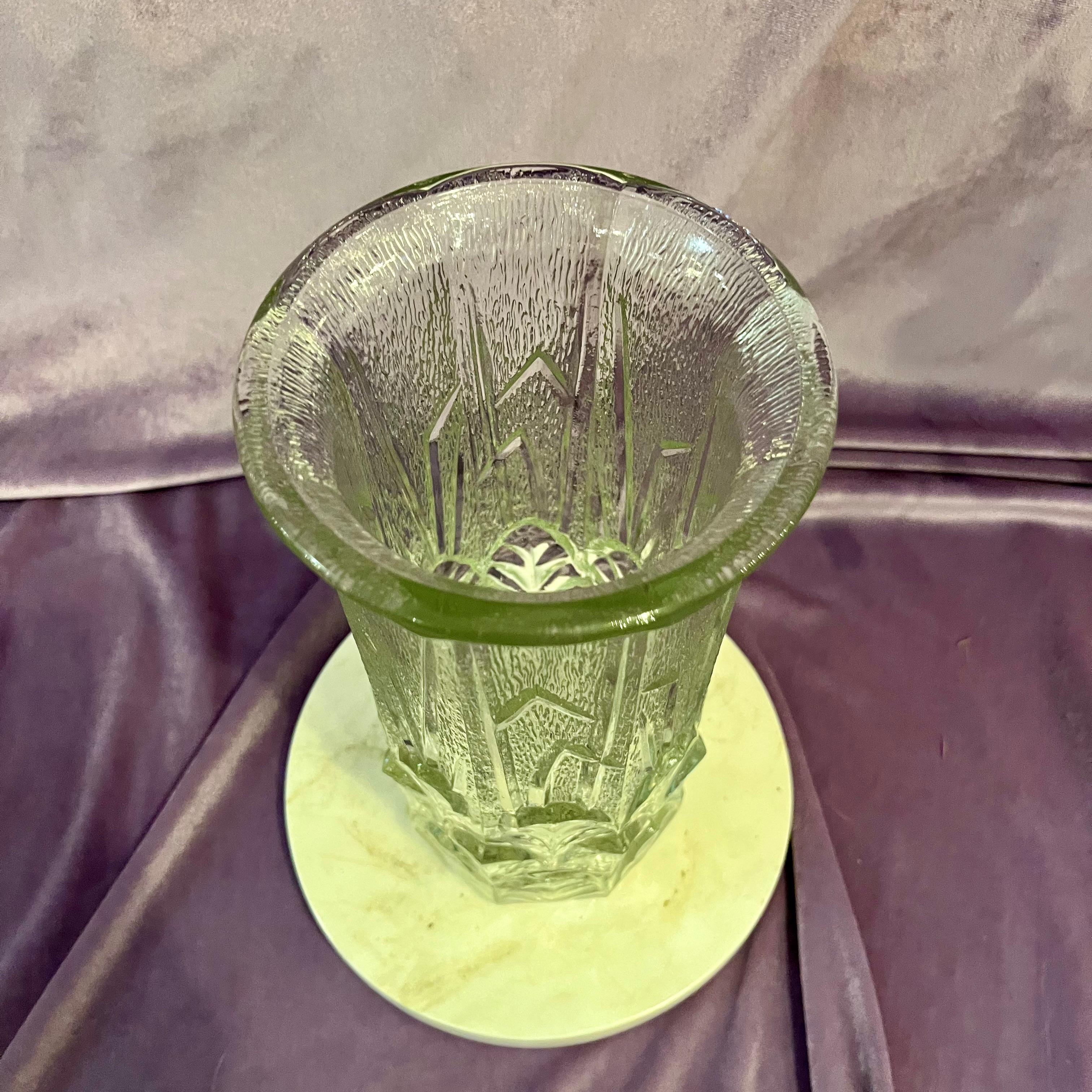 Fabulous Art Deco Crystal Vase