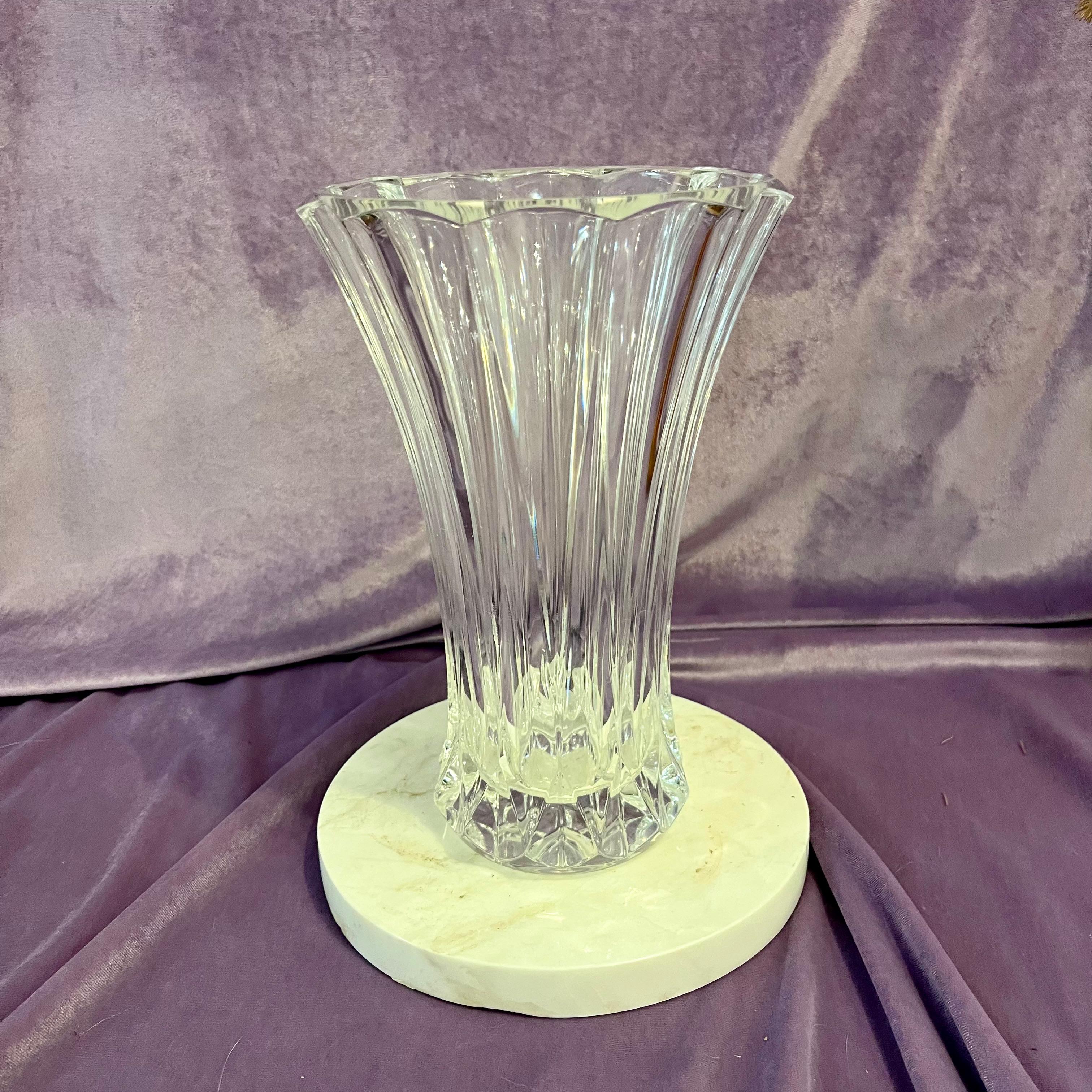Vintage Cut Crystal Trumpet Vase - SOLD