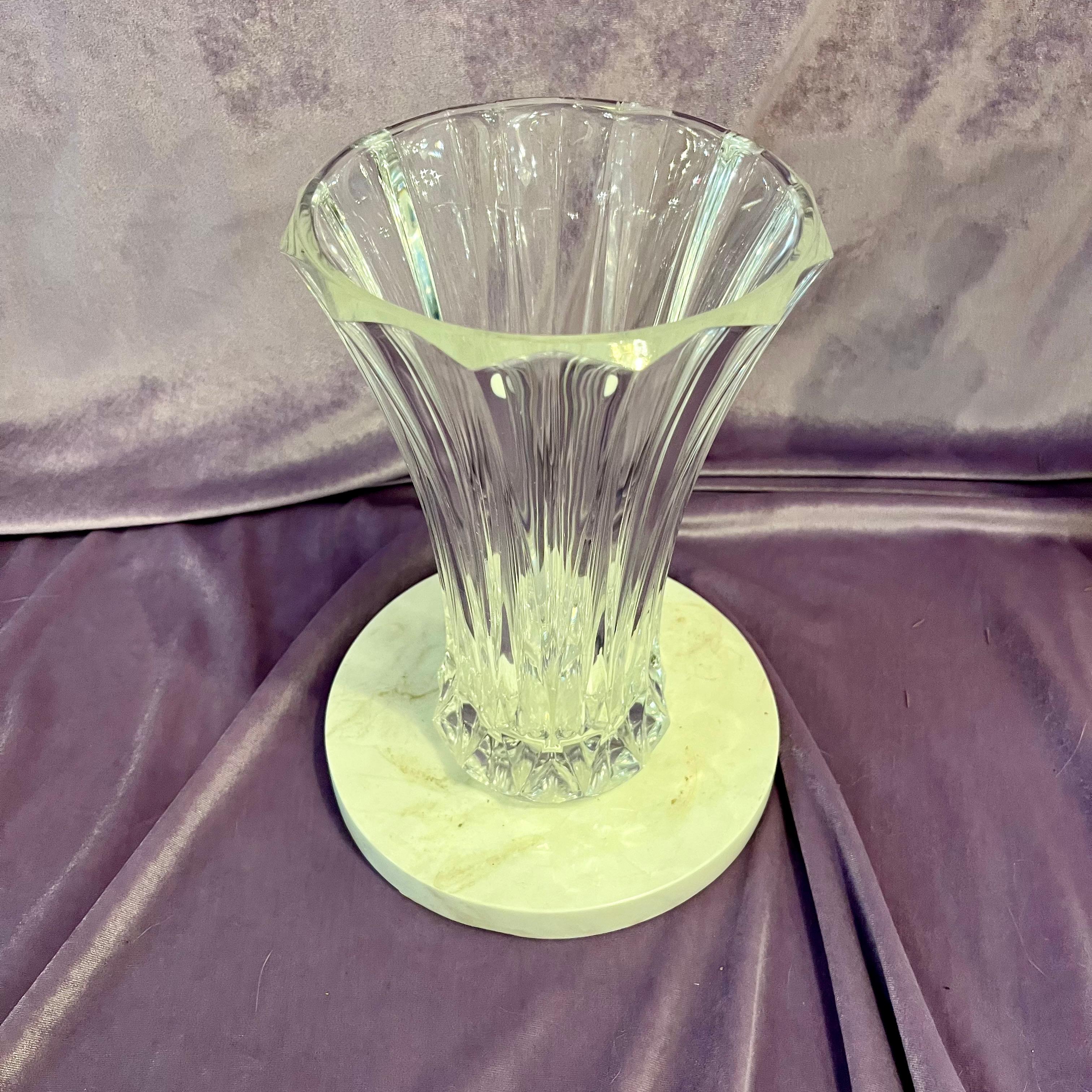 Vintage Cut Crystal Trumpet Vase - SOLD