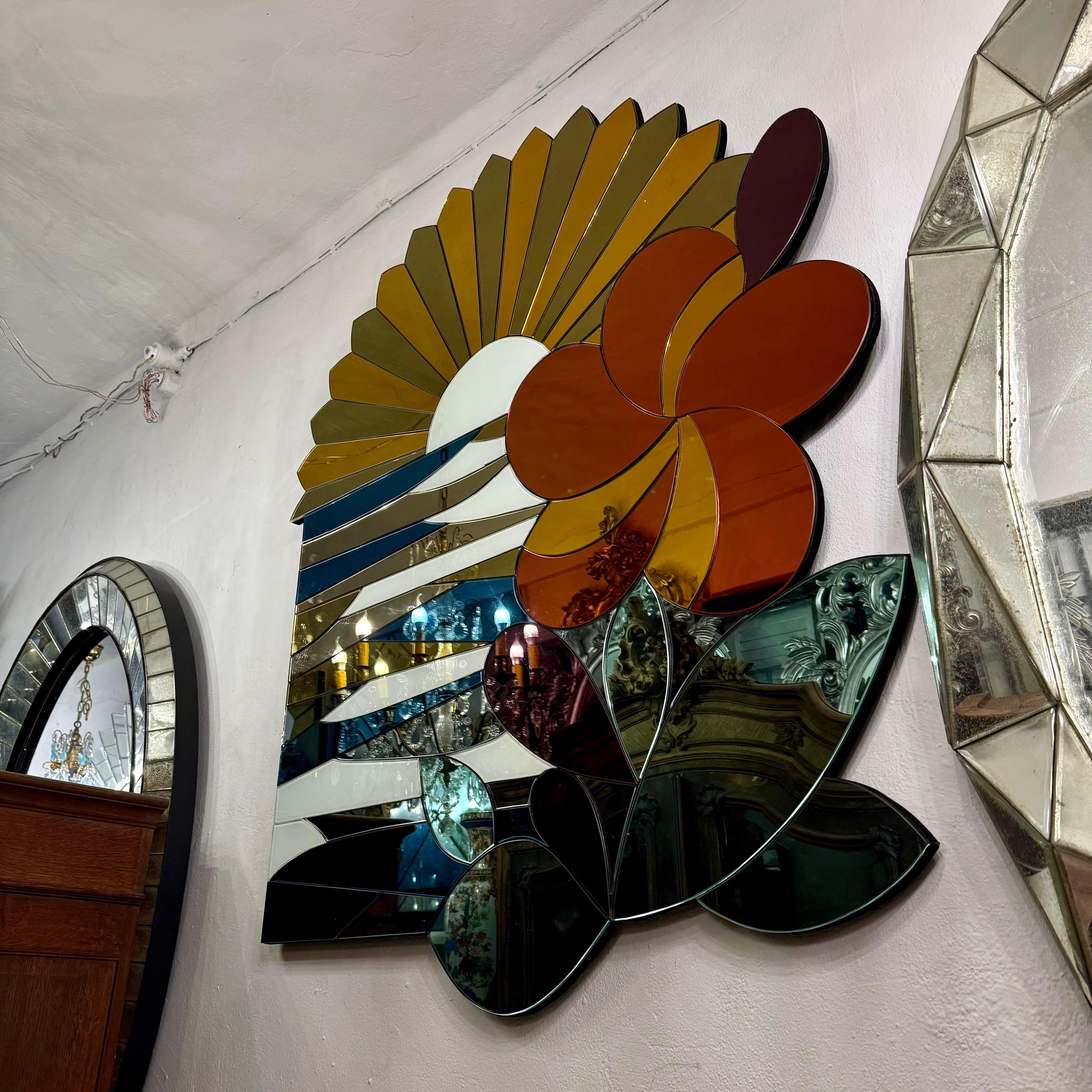 Coloured Mirror in an Image of a Sunset