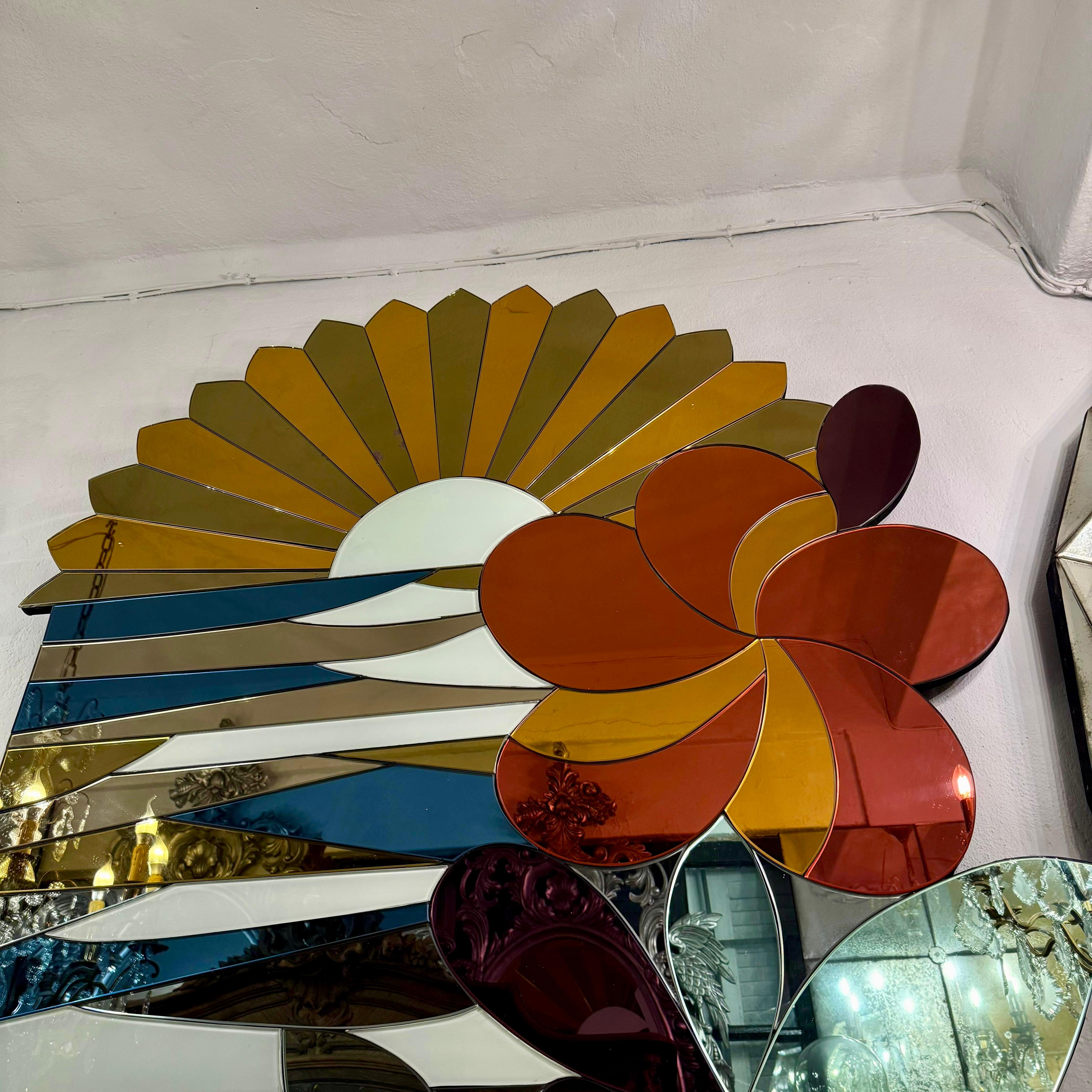 Coloured Mirror in an Image of a Sunset