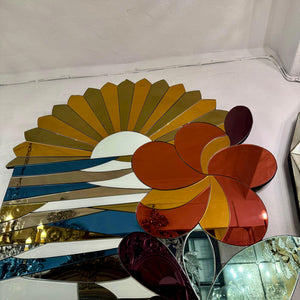 Coloured Mirror in an Image of a Sunset