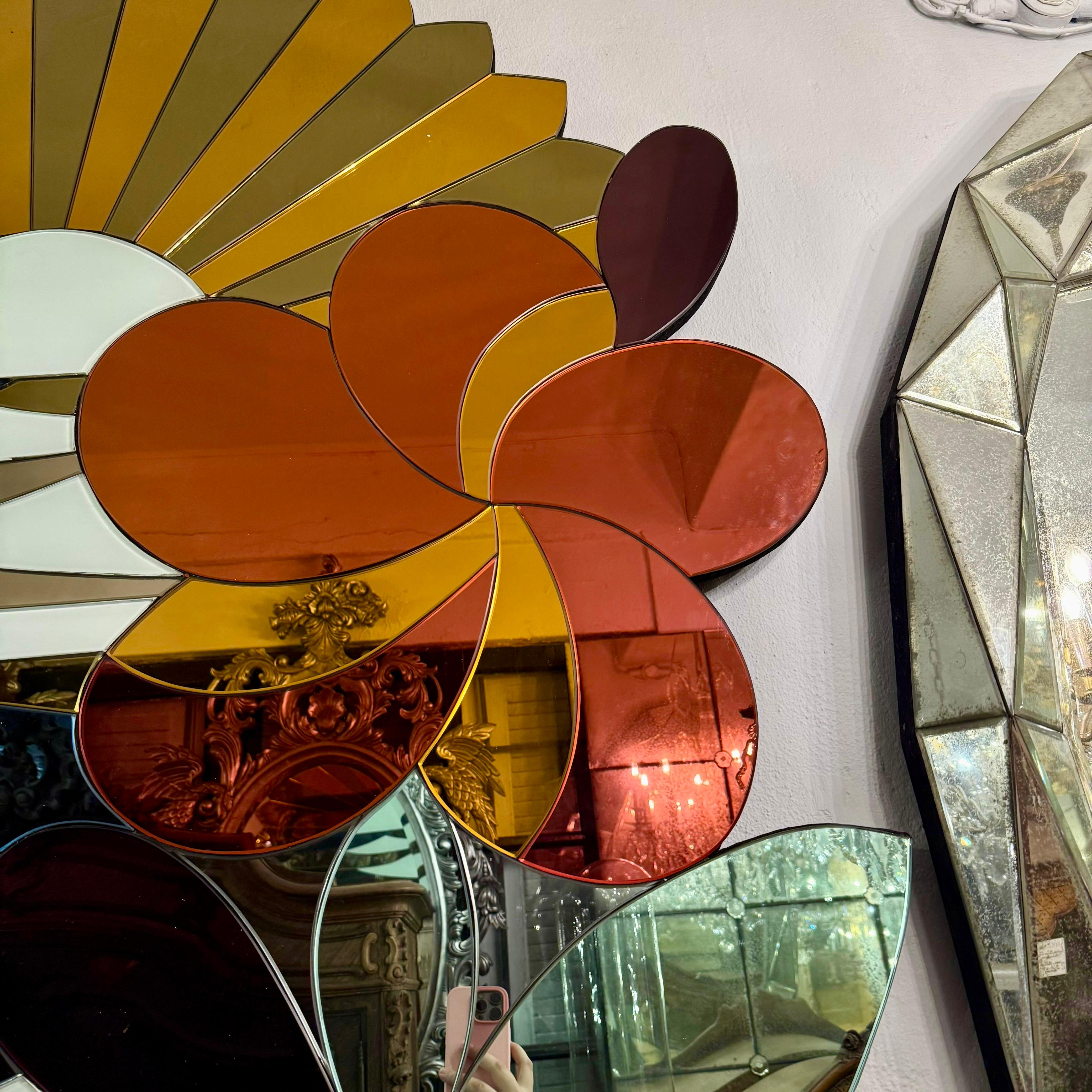 Coloured Mirror in an Image of a Sunset