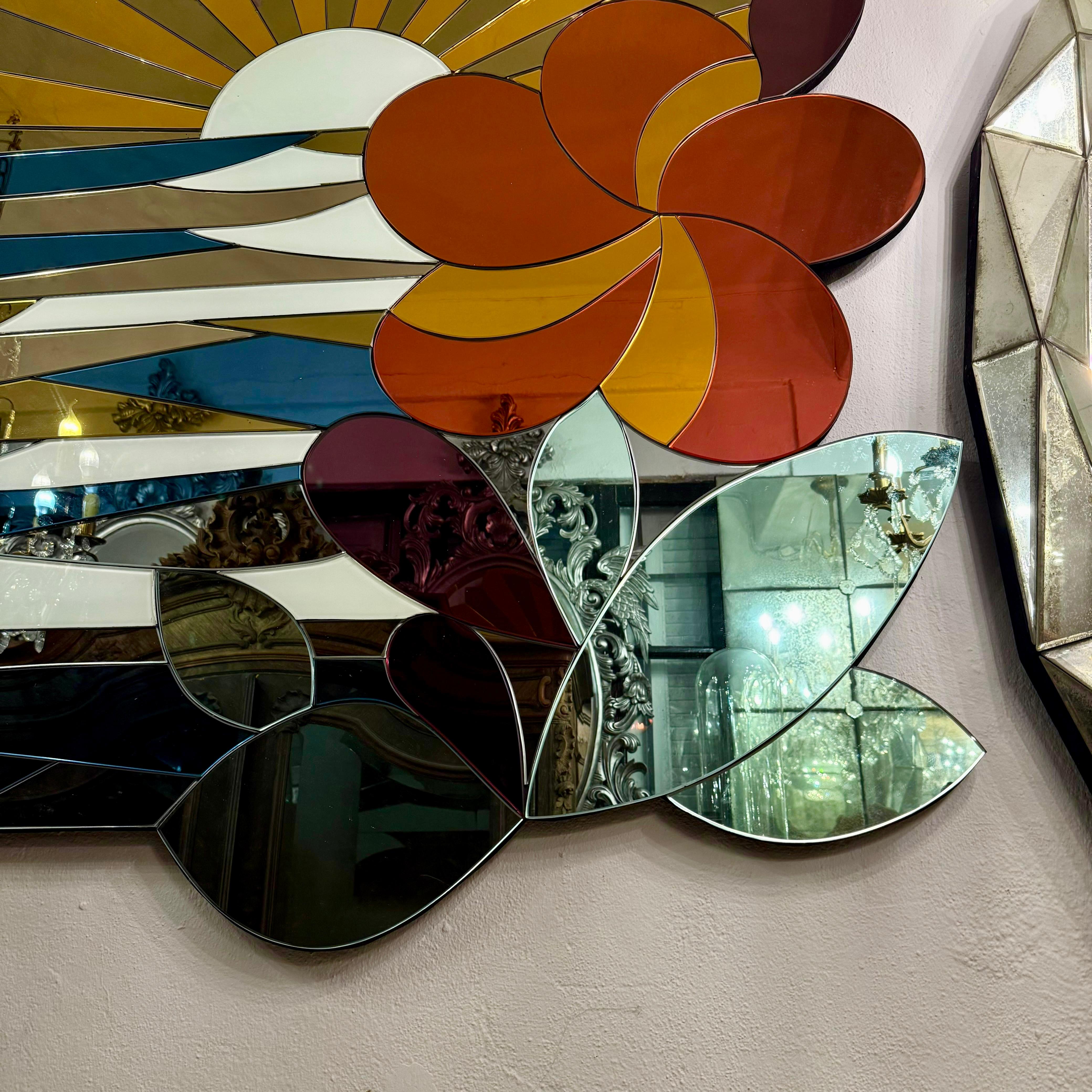 Coloured Mirror in an Image of a Sunset