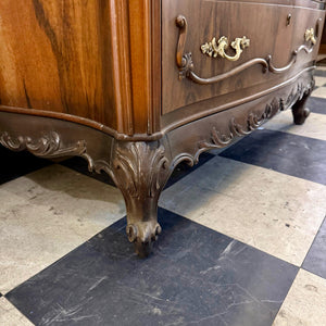 French Louis XV–Style Mahogany Commode with Marble Top