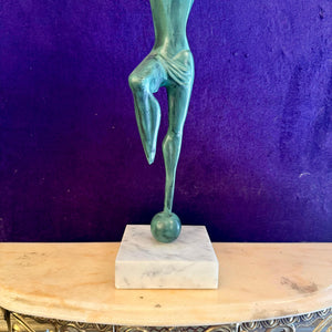 Vintage 1970 Statuette on Marble base