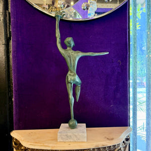 Vintage 1970 Statuette on Marble base