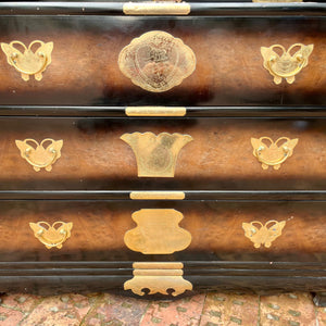 Vintage Korean Tansu Chest with Brass Mounts
