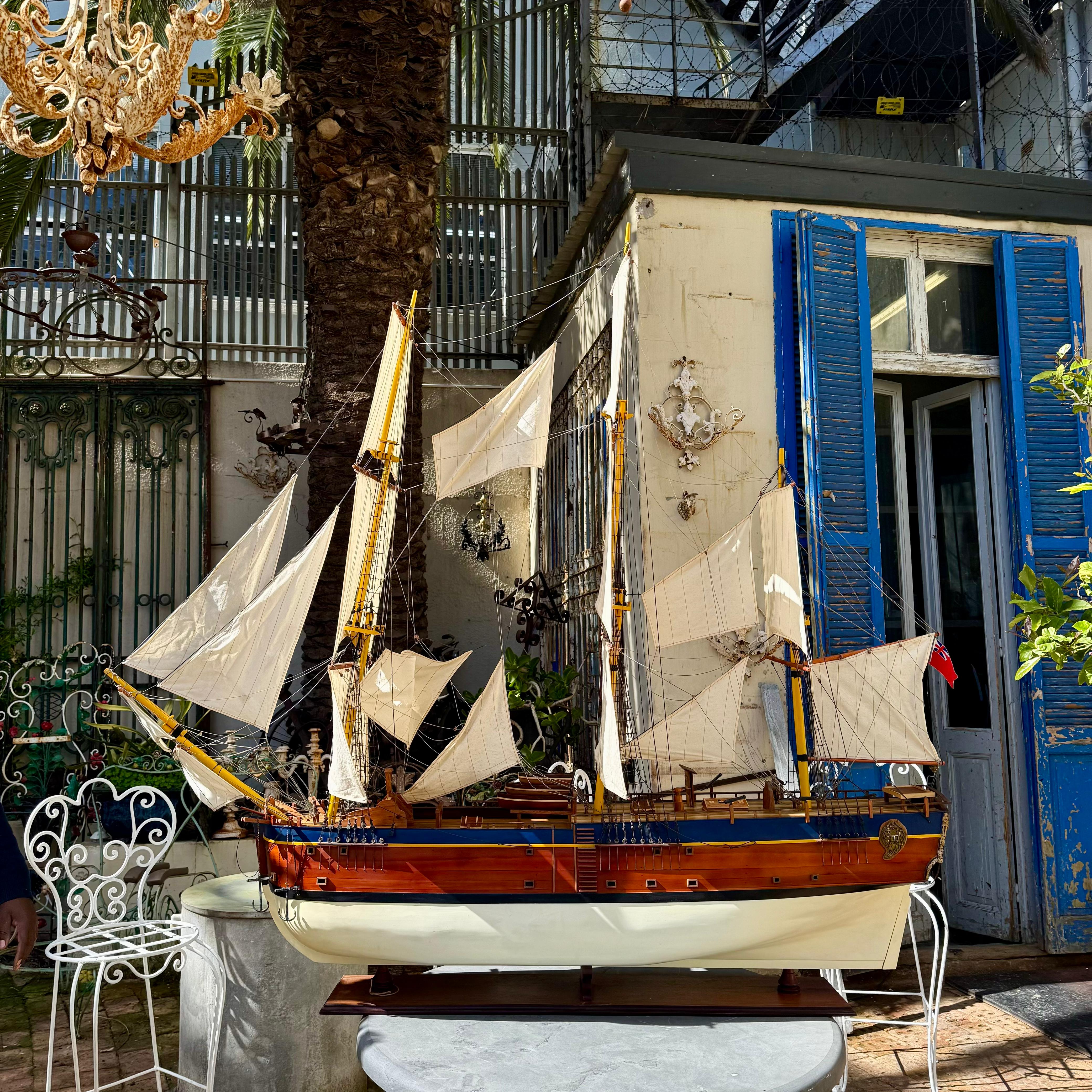 Large Vintage Endeavor Model Ship - SOLD