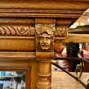 Antique Oak Mirror