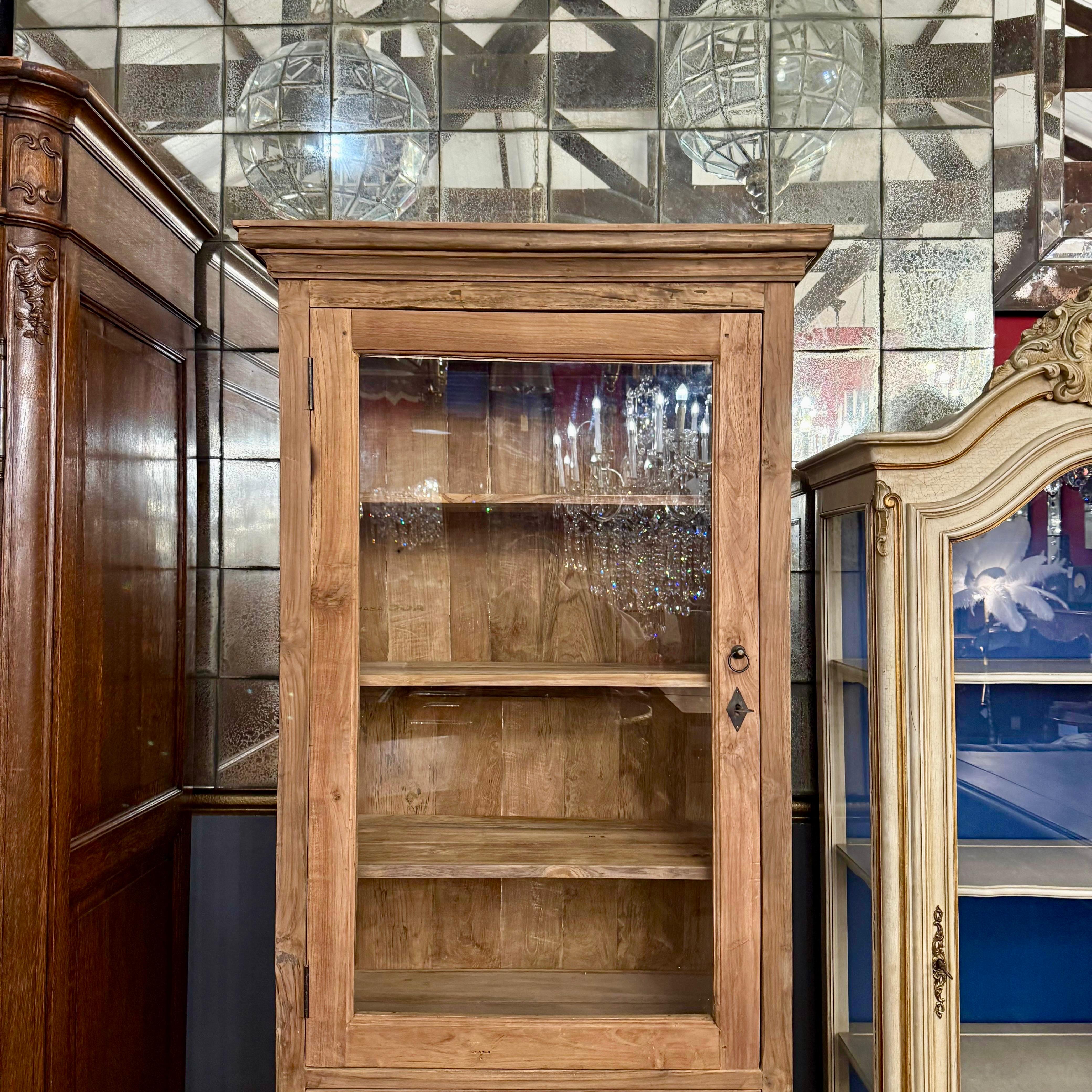 Stunning Reclaimed Teak Display Cabinet