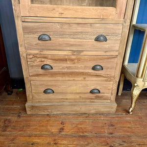 Stunning Reclaimed Teak Display Cabinet