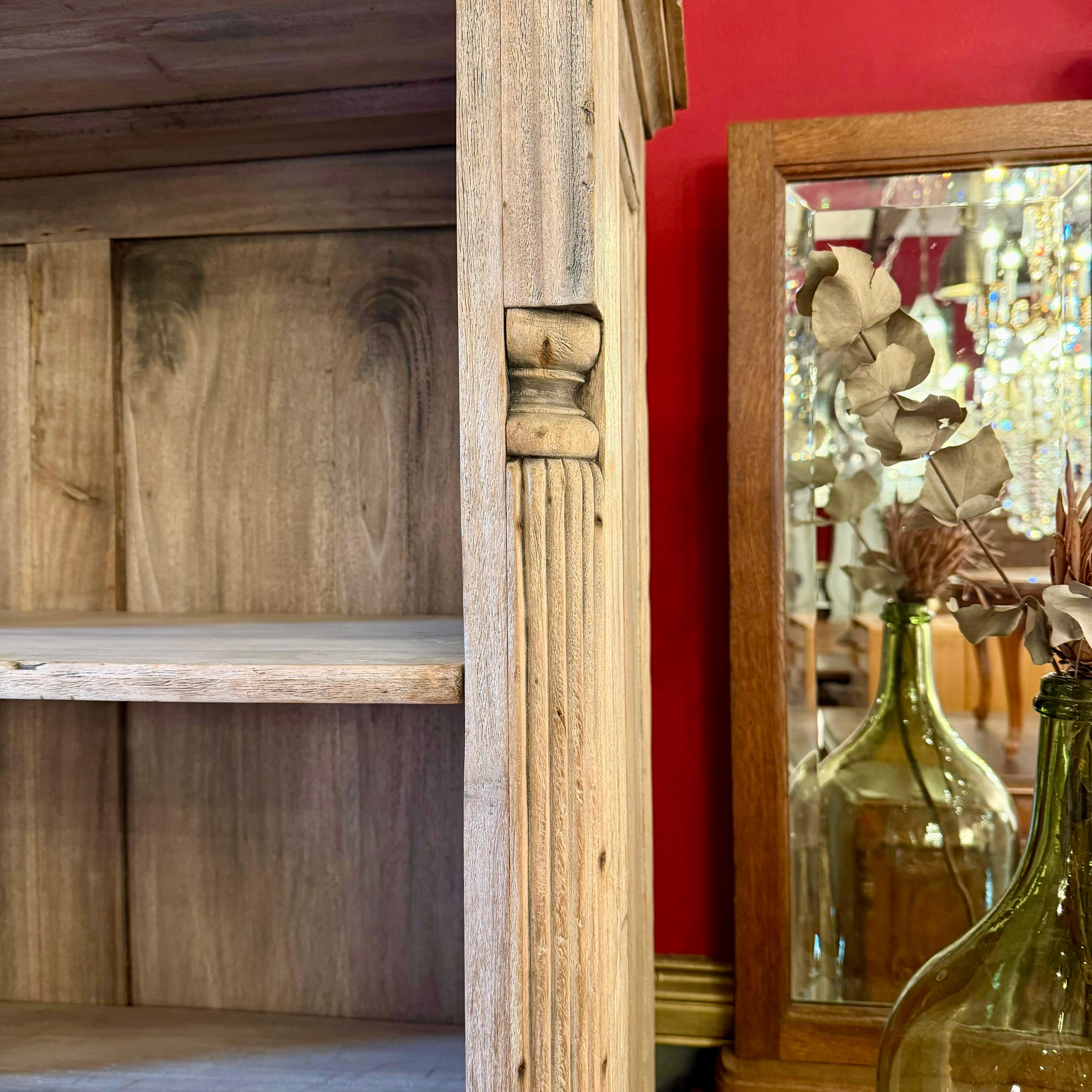White Washed Asian Mahogany Bookshelf
