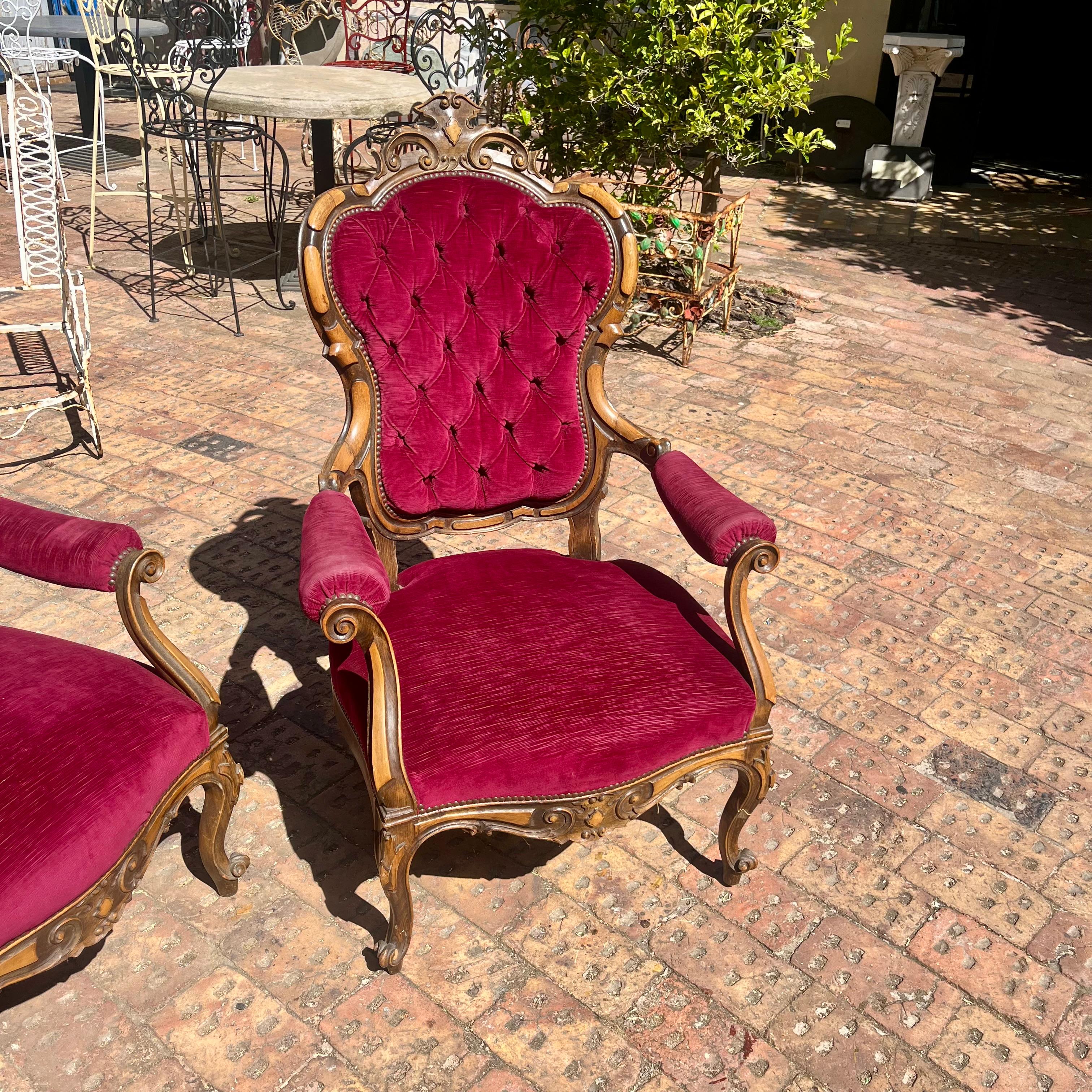 Antique Oak French Salon set