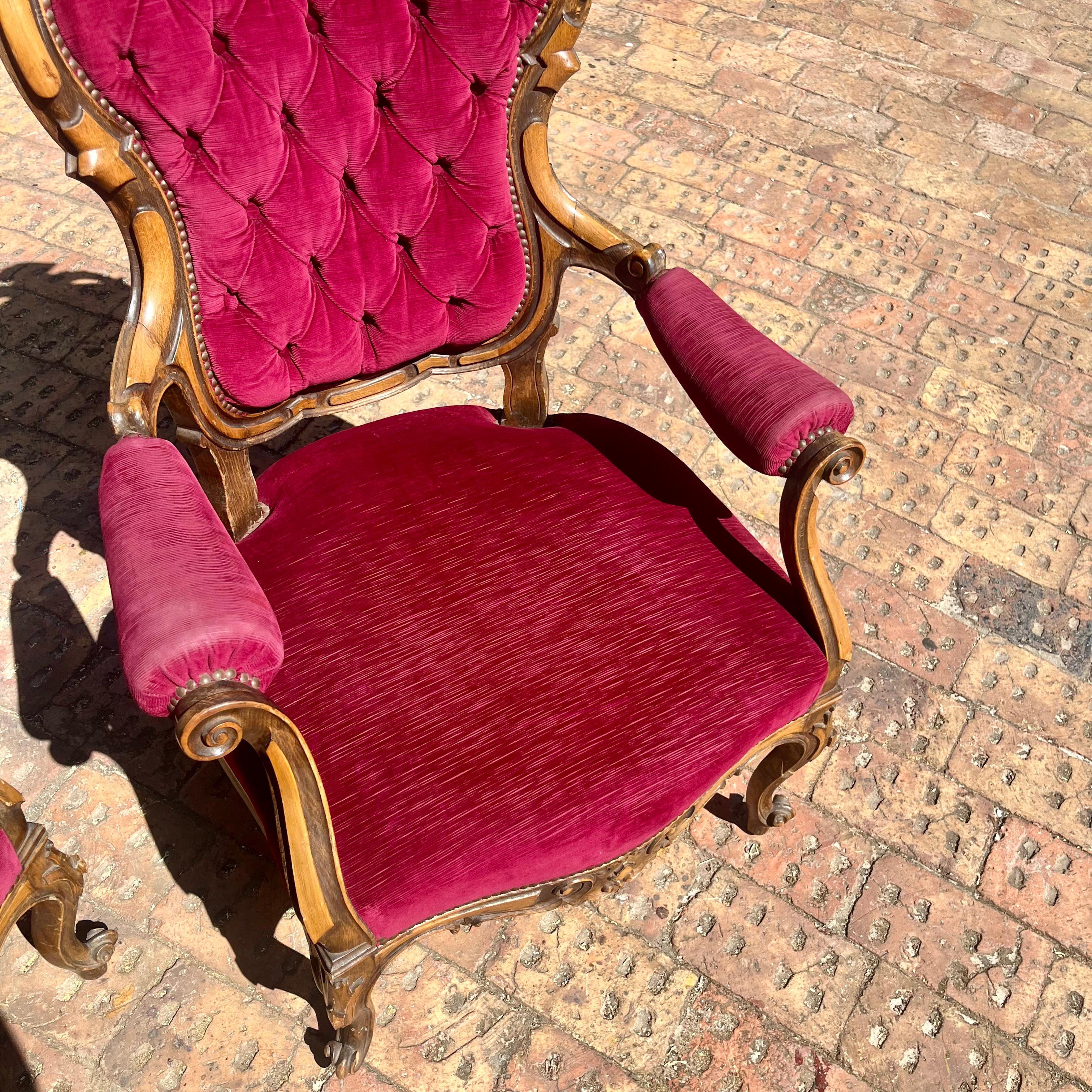 Antique Oak French Salon set