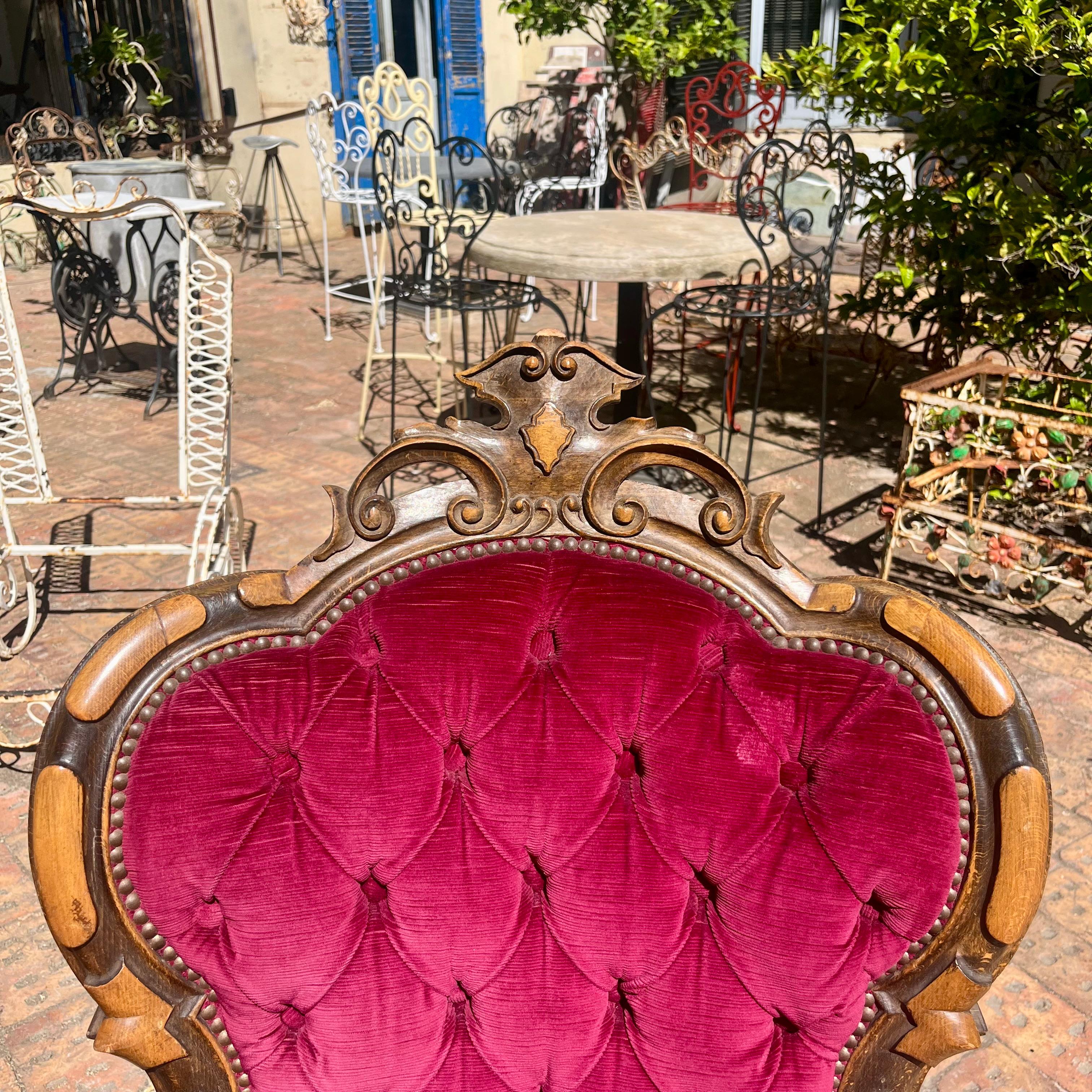 Antique Oak French Salon set