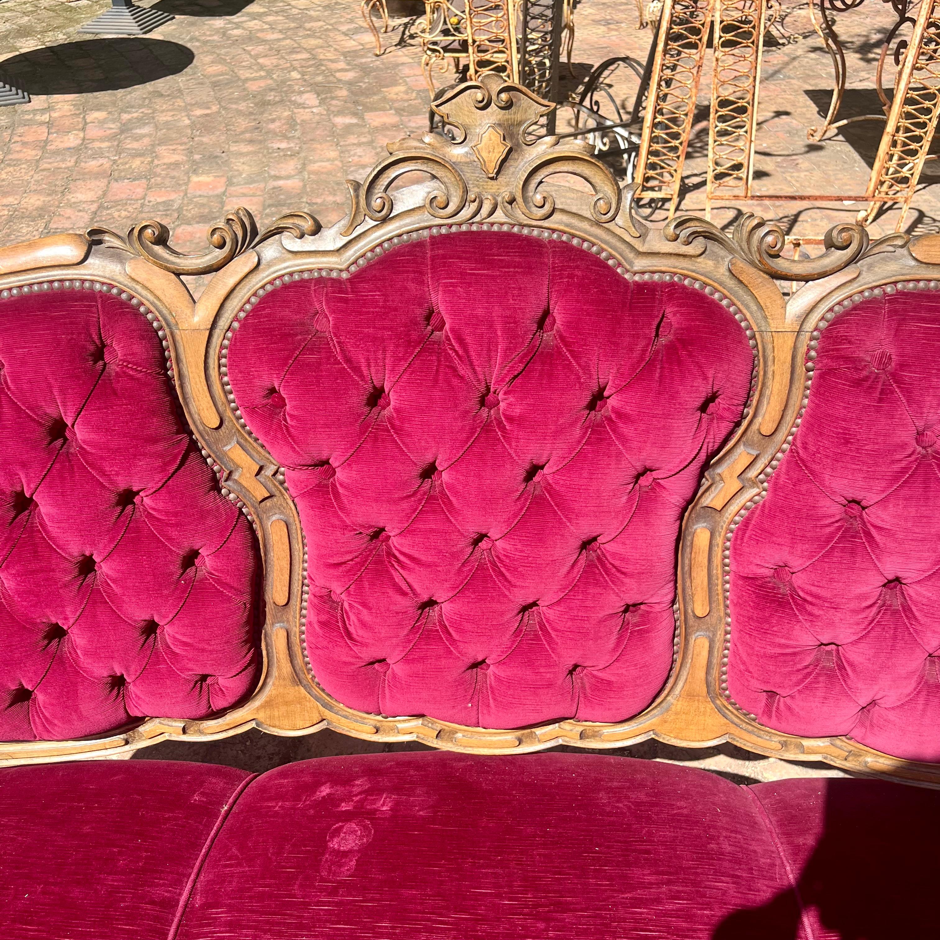 Antique Oak French Salon set