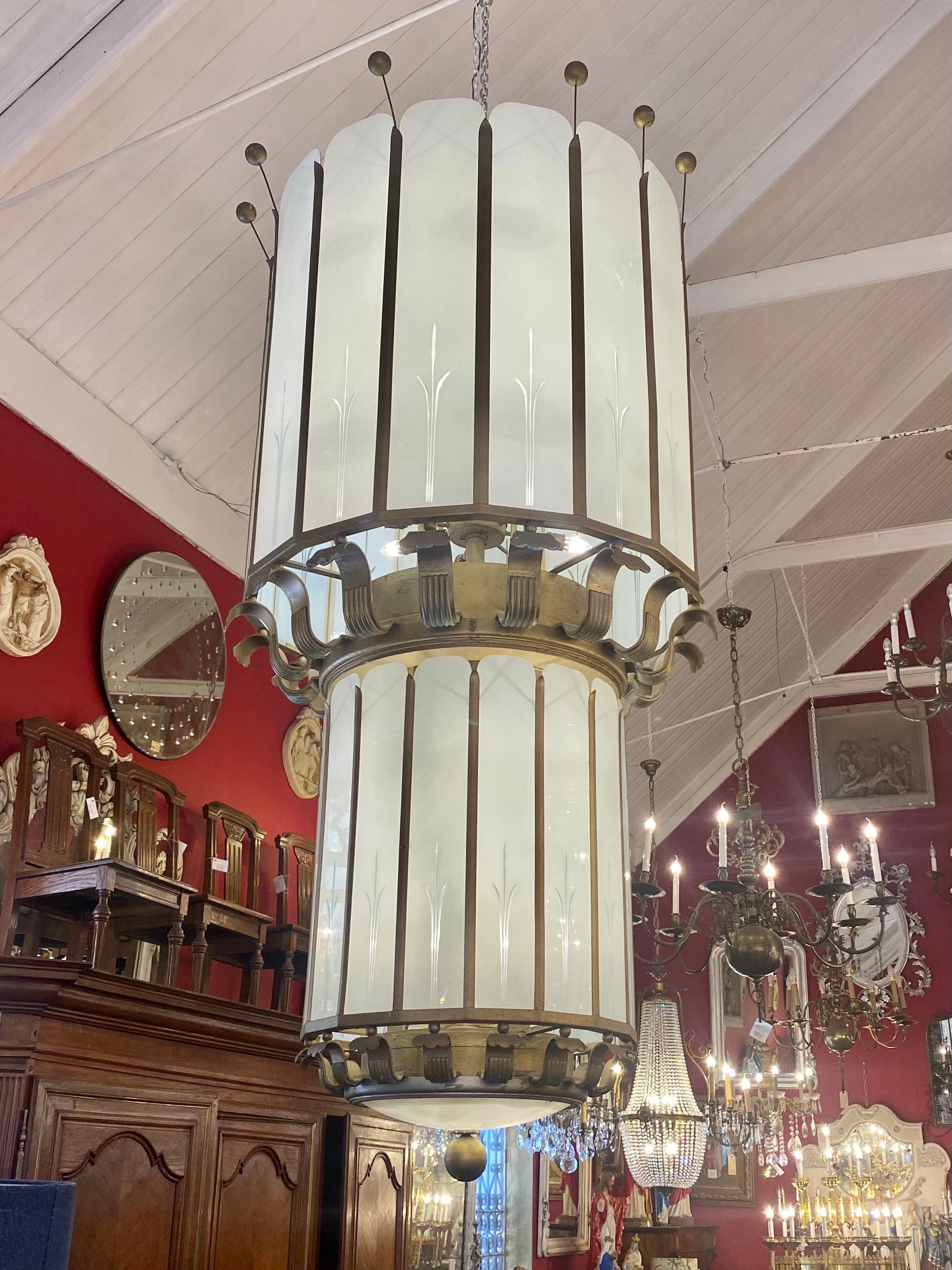 AMAZING!! Pair Art Deco Theatre Lights - SOLD