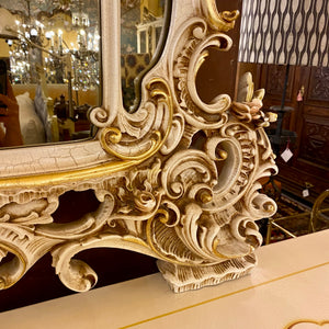 Incredible Antique Italian Console with Mirror