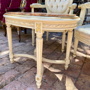 Vintage Cream and Gilt Coffee Table