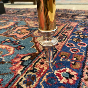 Vintage Polished Brass & Glass Coffee Table