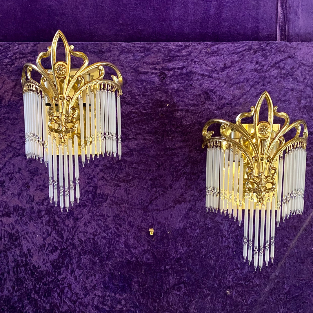 Stunning Pair of Art Deco Sconces - SOLD